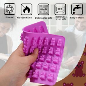 2028 – Moule à bonbons en forme d&rsquo;ours en silicone avec compte-gouttes neuf