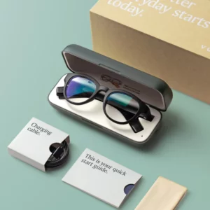 1817 – Lunette Connectée Vue ou solaire Smart Glasses neuve