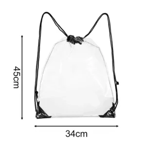 1964 – Sac à dos Transparent à cordon coulissant neuf