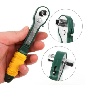 1857 – Mini clé à cliquet rapide jaune vert neuve