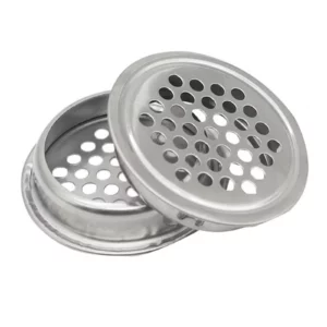 1814 – Grille de Ventilation  Acier Inoxydable  65 mm neuve