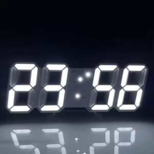 1782 – Horloge numérique murales électroniques réglables LED 3D neuve