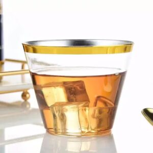 2040 – 10 gobelets transparents élégants de 27 cl  neufs