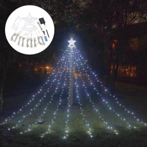 1815 – Guirlande lumineuse solaire 350 LEDS  avec télécommande neuve