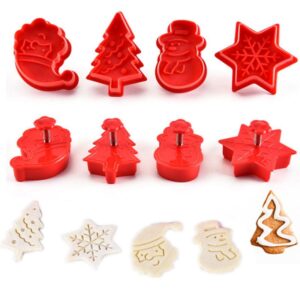 2047 – 4 emporte-Pièces de Noël 3D neufs