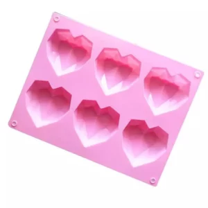 1871 – Moule en silicone , en forme de cœur en diamant neuf