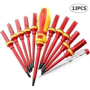 2187 – Tournevis électricien isolé 1000V – 13 pièces neufs