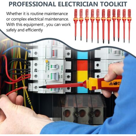 2187 – Tournevis électricien isolé 1000V – 13 pièces neufs – Image 3