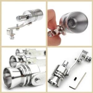 2225 – Sifflet D’échappement argent Pour Voiture 32 mm neuf