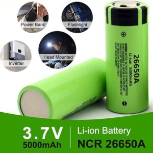 2263 – 2 Batteries Rechargeables 3,7 V 5000mAh neuves
