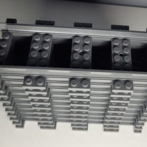 2087 – Lot de 10 rails droits compatibles pour trains et tramways LEGO neufs