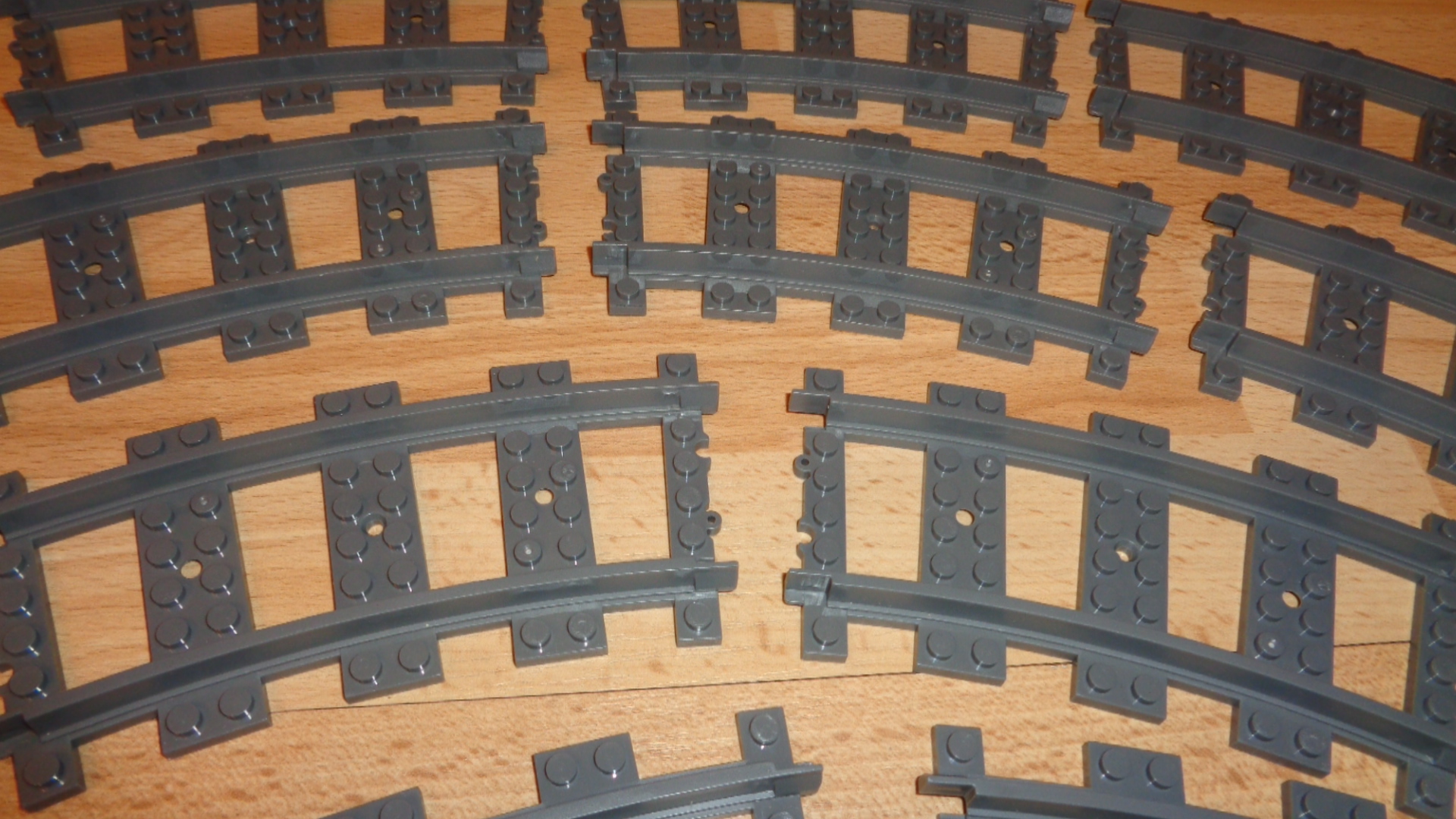 2088 – Lot de 10 rails courbes compatibles pour trains et tramways LEGO neufs – Image 6