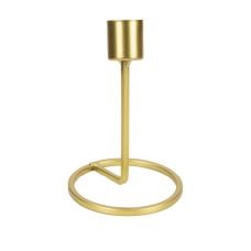 2193 – Bougeoir métal doré 15 cm neuf