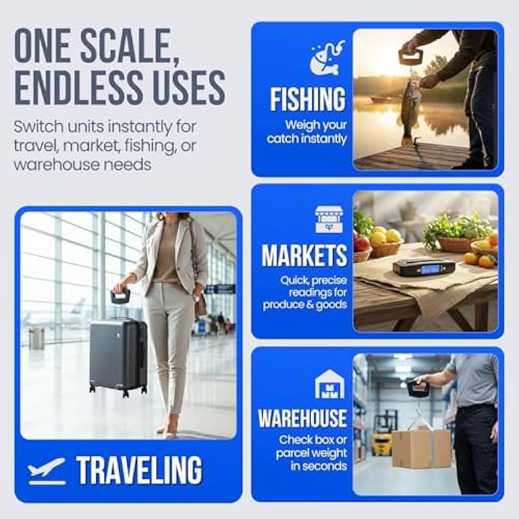 2327 –Balance à bagages numérique 50kg/10g neuve – Image 2
