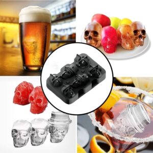 2339 – Moule à glaçons en forme de tête de mort 3D neuf