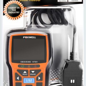 2266 – FOXWELL NT301 OBD2 Scanner Données en direct professionnel OBDII neuf