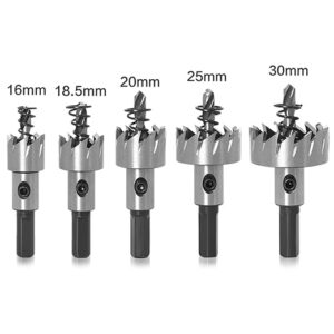 2270 – Lot de 5 scies cloches , forets de 16-30 mm neufs