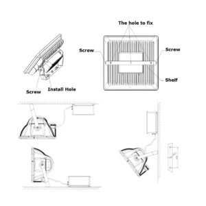 2296 – projecteur extérieur LED 30W neuf en l&rsquo;état