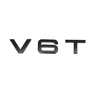 2289 – autocollants de logo de voiture noir mat ,V6T neuf