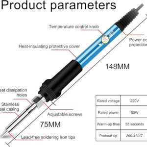 2468 – Fer à Souder , temperature Réglable 200~450℃,60W neuf