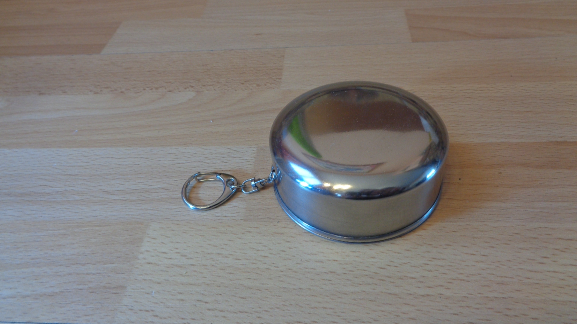 2542 – Gobelet pliable télescopique en acier inoxydable,porte-clés neuf – Image 14