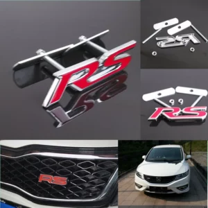 2404 – logo en métal RS 3D pour voiture neuf
