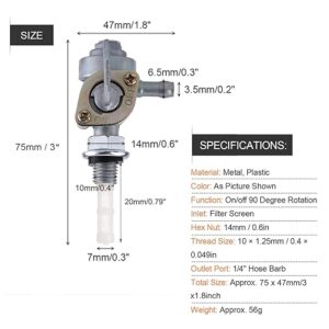 2625 – Robinet de Carburant Essence pour Réservoir D&rsquo;essence avec Tamis neuf
