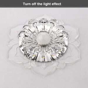 2652 – Plafonnier LED en verre neuf