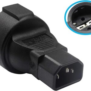 2580 – Adaptateur pour appareils  électrique femelle CEE – Secteur mâle C14 neuf