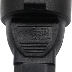2580 – Adaptateur pour appareils  électrique femelle CEE – Secteur mâle C14 neuf