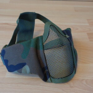 2551 – Masque Airsoft demi-visage en acier et métal neuf