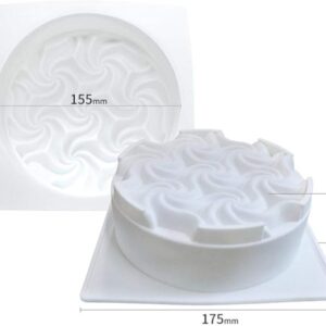 2816 – Moule à gâteau en silicone 3D (spirale) neuf