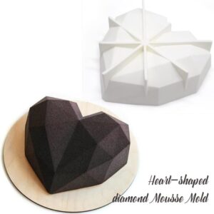 2817 – Moule à Gâteau en Silicone Forme de Coeur neuf