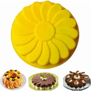 2818 – Moule à Gâteau Silicone Épais Forme De Fleur neuf