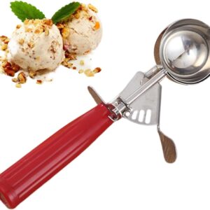 2780 – Cuillère à glace en acier inoxydable avec déclencheur neuve