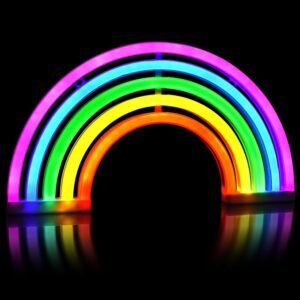 2720 – Applique murale néon LED arc-en-ciel neuve
