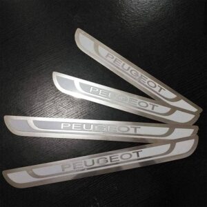 2763 – Lot de 4 protections de seuil de portière pour Peugeot neuves