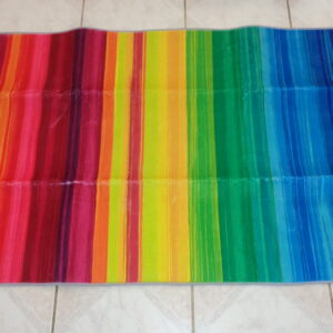 2791 – Tapis imprimé arc-en-ciel 150 x 80 cm neuf