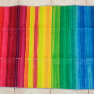 2791 – Tapis imprimé arc-en-ciel 150 x 80 cm neuf