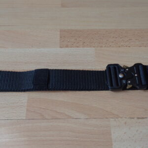 2801 – Ceinture militaire tactique noir boucle à dégagement rapide extensible neuve