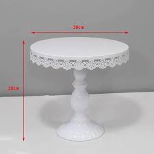 2775 – Présentoir à gâteaux blanc pour décoration de table neuf