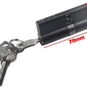 2908 – Cylindre de serrure (3 clés) pour portes , taille 70 mm, neuf