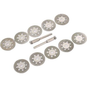 2843 – Lot de 10 disques diamantés 25 mm neufs
