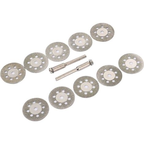 2843 – Lot de 10 disques diamantés 25 mm neufs