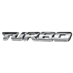2849 – Emblème turbo chromé 3D pour voiture neuf
