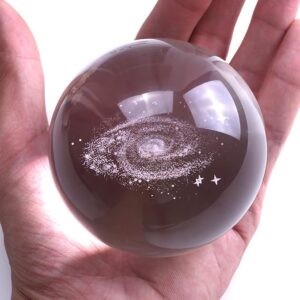 2859 – Boule de Cristal La Voie lactée 6 cm neuve