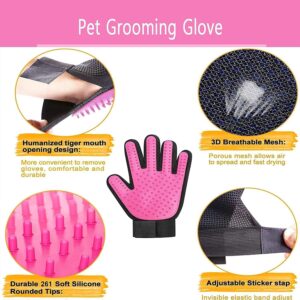 2912 – Gant Magic rose Brosse de Nettoyage pour Animaux de Compagnie neuf
