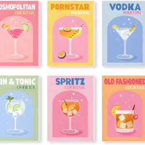 2922 – Figured’Art Peinture , Mini Peinture par numéros 15x20cm (6 pièces) – Art Mixologie de Bar Moderne  neuves