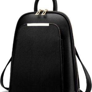 2929 – Sac à dos en cuir PU noir pour dames , jeunes filles . neuf