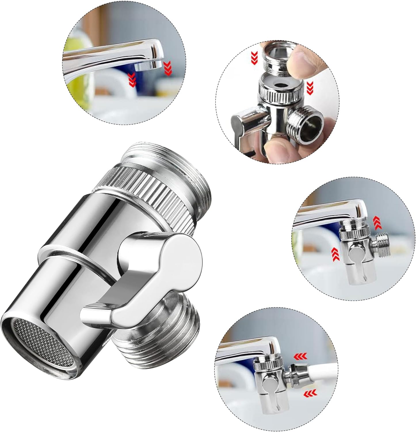 2906 – Commutateur De Robinet, Salle De Bain, Cuisine, Lavabo, évier, Inverseur De Robinet neuf – Image 10